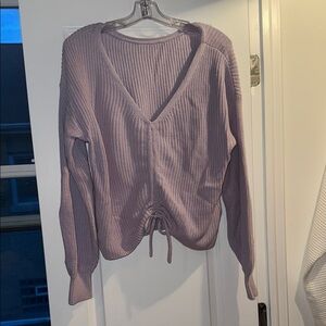 Hollister Lavendar V-Neck Women's Sweater